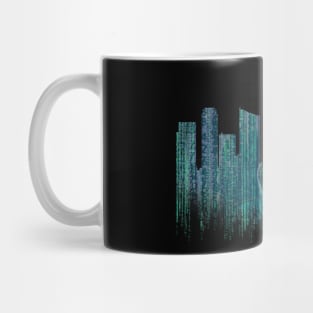 Hacker City Skyline Mug
